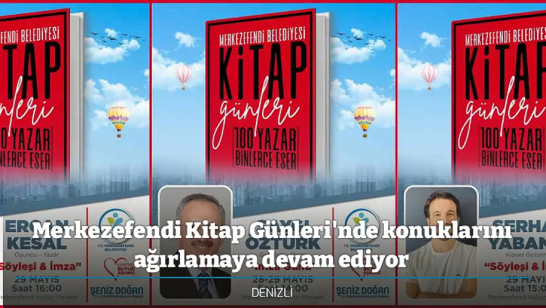 Merkezefendi Kitap Günleri'nde konuklarını ağırlamaya devam ediyor
