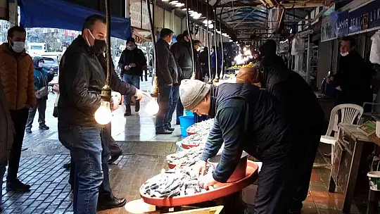 Bandırma Balık Hali'nde hamsi bolluğu yaşanıyor