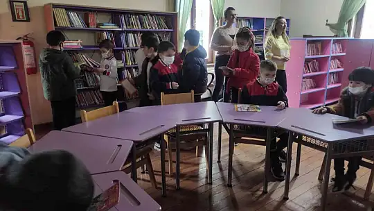Kütüphane Haftası'nda öğrenciler kitapla buluştu