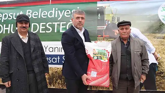 Tohumlar Kepsut Belediyesinden, hasat çiftçiden