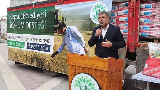 Tohumlar Kepsut Belediyesinden, hasat çiftçiden