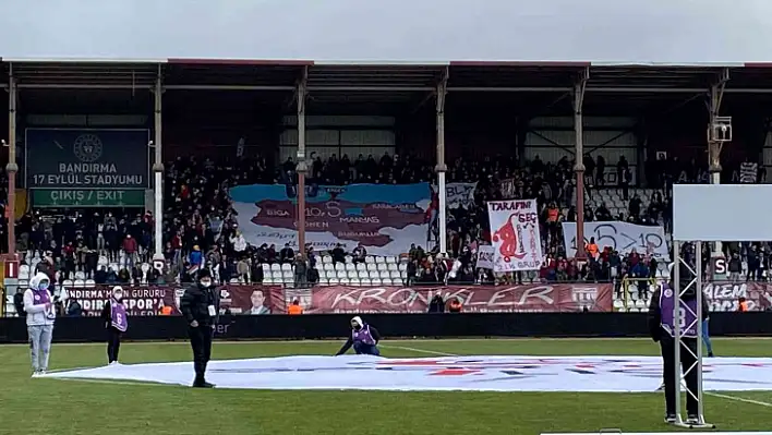 Bandırmanın il olma sevdası tribünlere taşındı